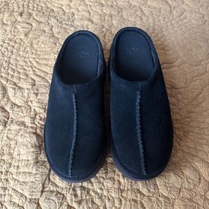 UGG Midnight Black Suede Clogs